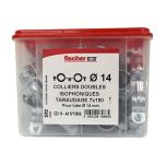 50 colliers double 7 x 150 Ø14 - Fischer