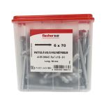 100 pattes à vis métaux 7x150 - 6 x 70 mm - Fischer