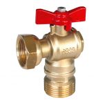 Robinet avant compteur - Mâle 1/2"(15x21) / Ec-Libre 3/4"(20x27)