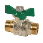 Vanne à sphère Passage Intégral NF PN40 ACS Papillon Vert M/M 3/8" (12/17) - Sferaco