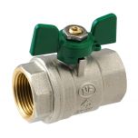 Vanne à sphère Passage Intégral NF PN25 ACS Papillon Vert F/F 1" (26/34) SOMATHERM