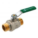 Vanne à sphère PN25 Passage Intégral NF ACS Poignée Verte M/M 1/2" (15/21) SOMATHERM