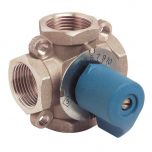 Vanne mélangeuse laiton 4 voies Kvs 12 - femelle 1" (26/34) - Somatherm