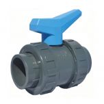 Vanne à sphère PVC à coller PN16 Ø25 - Manette bleue, gamme Bâtiment - Sferaco