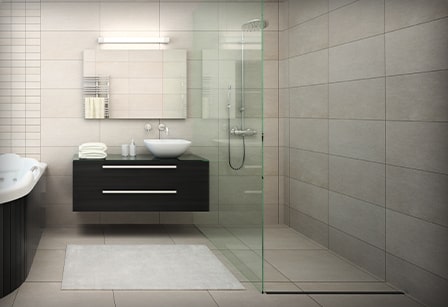 Douche à l'italienne