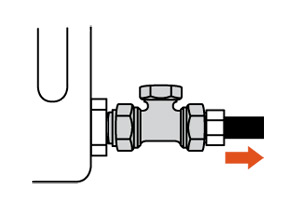 Té de réglage radiateur