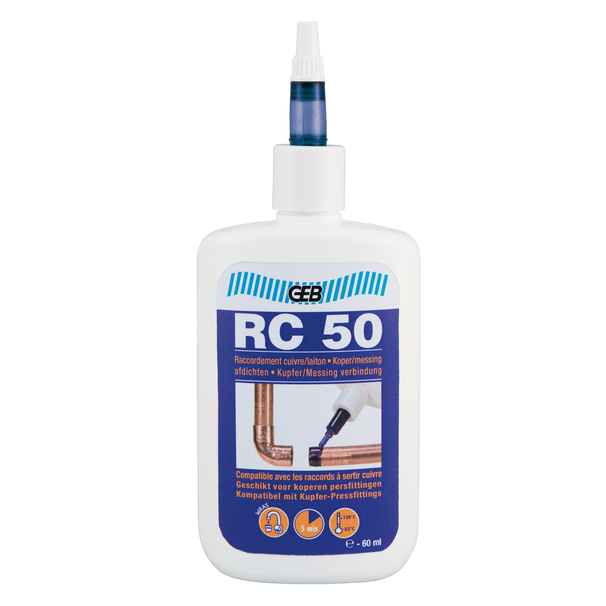 Résine RC 50 GEB pour raccorder le cuivre et laiton sans soudure