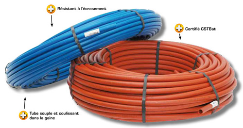 50m Tube Per Prégainé Somatherm Bleu Dn12