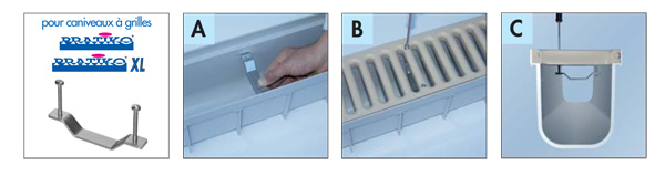 Fixations des grilles avec BGP130