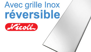 Grille inox réversible